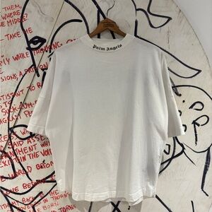 Palm Angels Neck Logo T Shirt